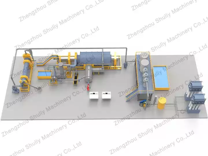 Máquina para fabricar carbón | Horno de carbonización de carbón vegetal de biomasa