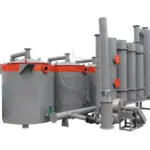 Vertical Wood Charcoal Making Furnace