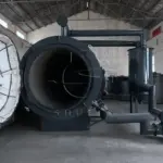 Horizontal bamboo carbonization stove