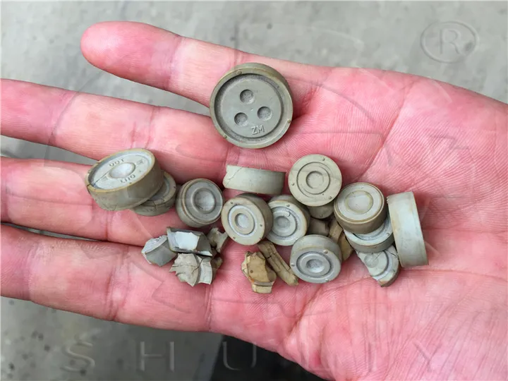 Sorted silicone rubber